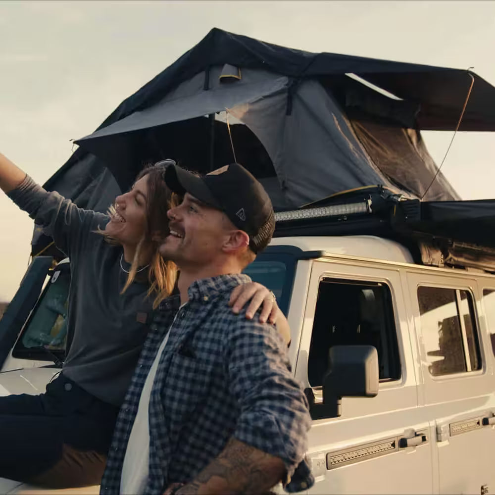 HORNTOOLS – Tente de toit Elements Stone 140 cm (2 places)