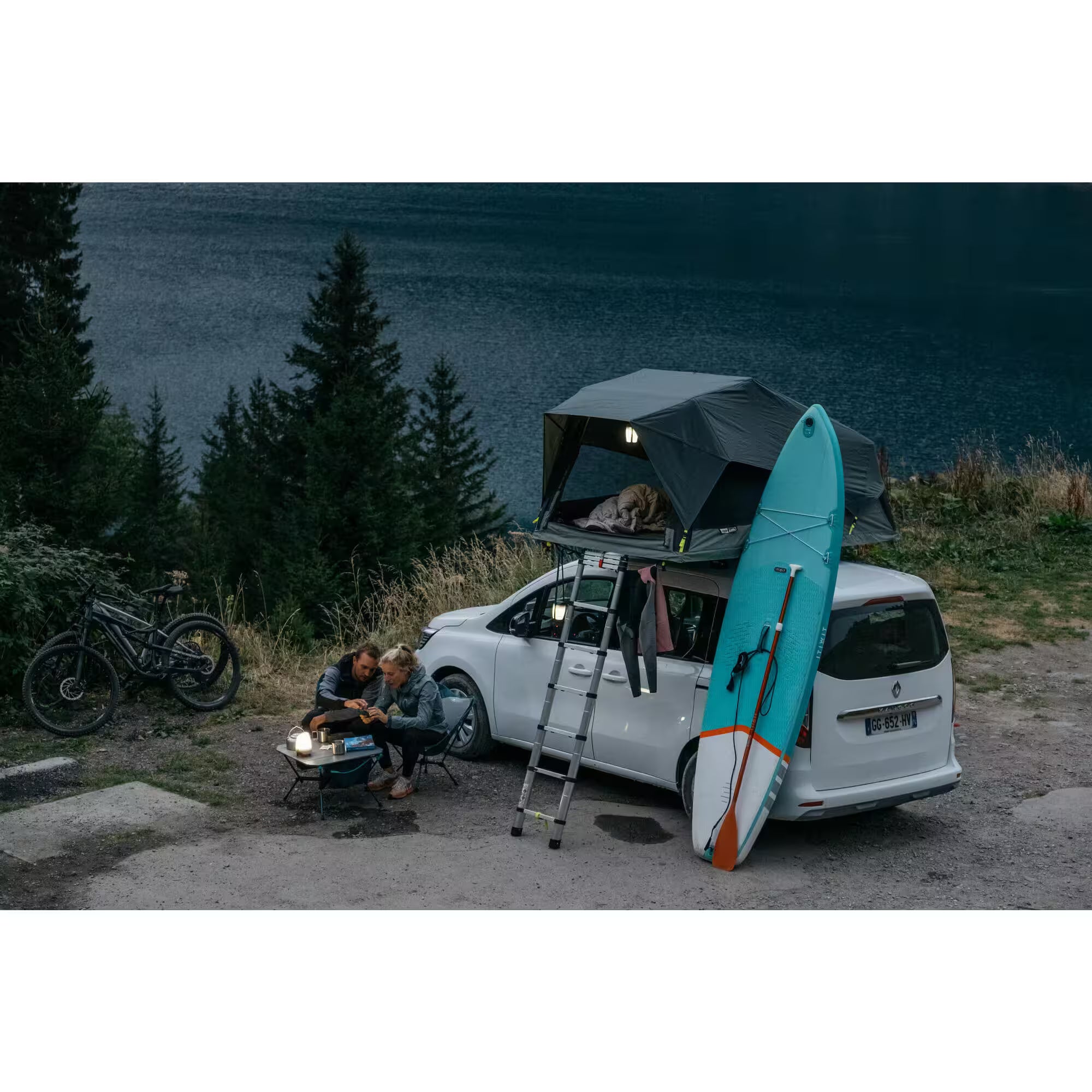 Quechua – Tente de toit gonflable MH900 Fresh&Black (2 personnes)