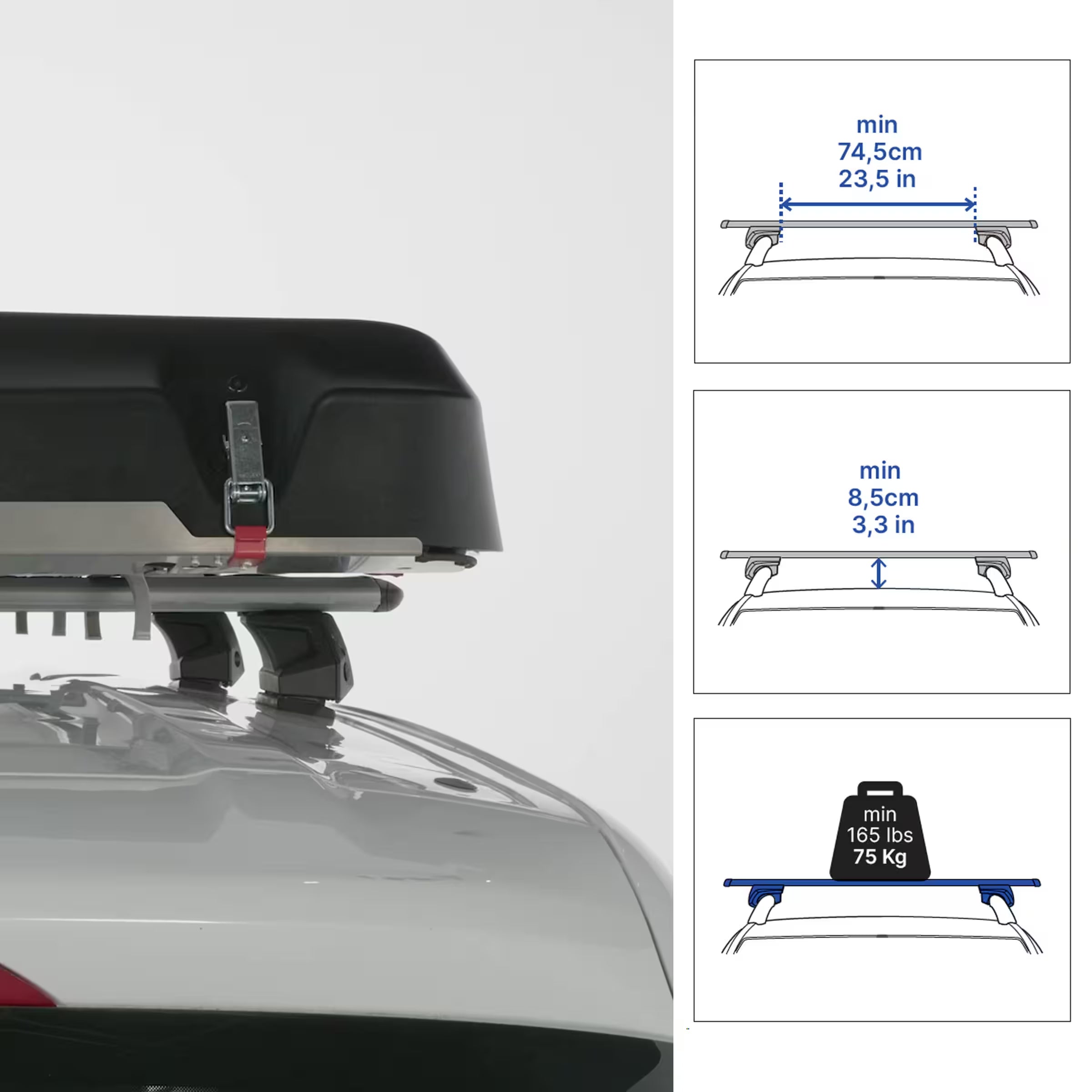 Quechua x NaïtUp – Tente de toit rigide Fresh&Black (2 places)