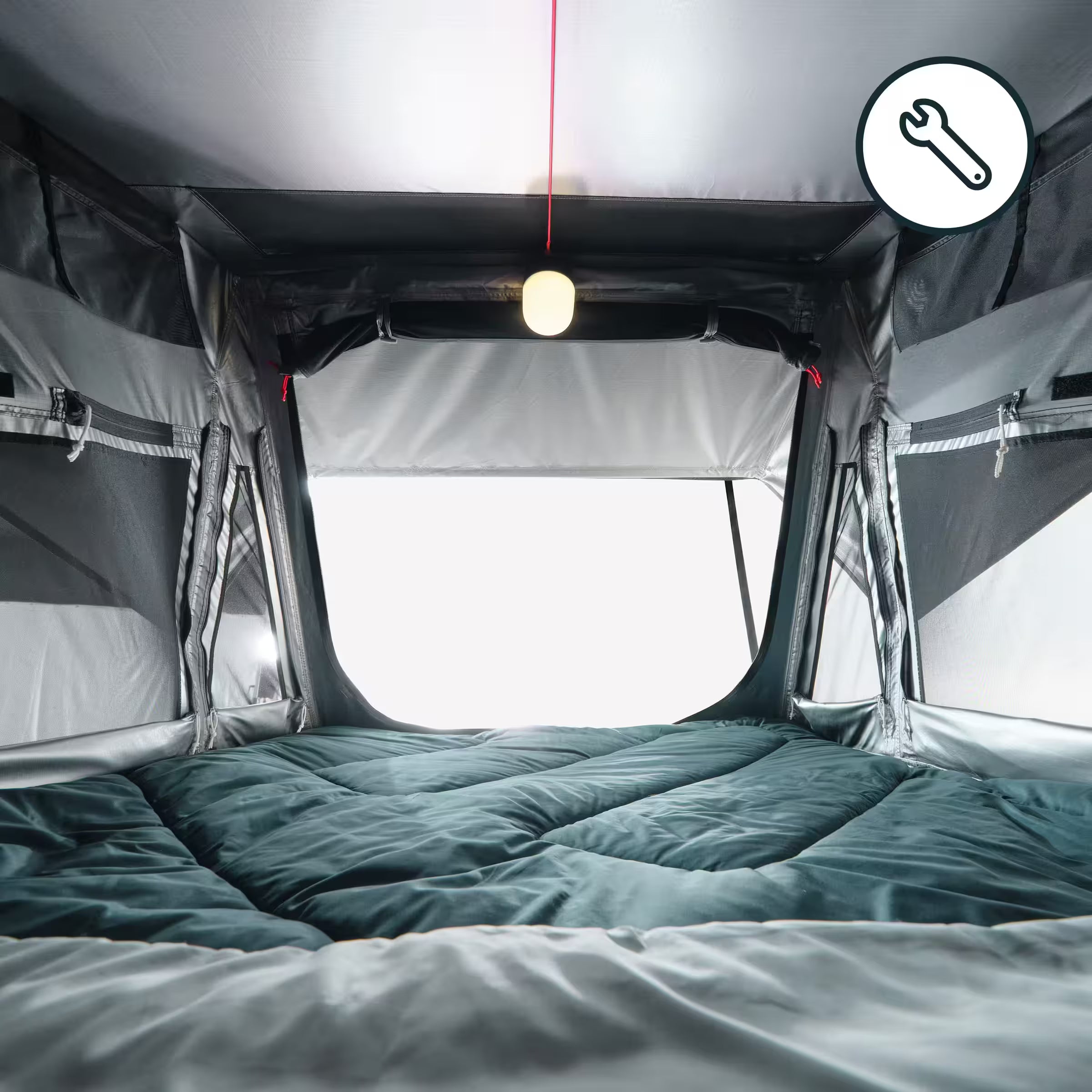 Quechua x NaïtUp – Tente de toit rigide Fresh&Black (2 places)